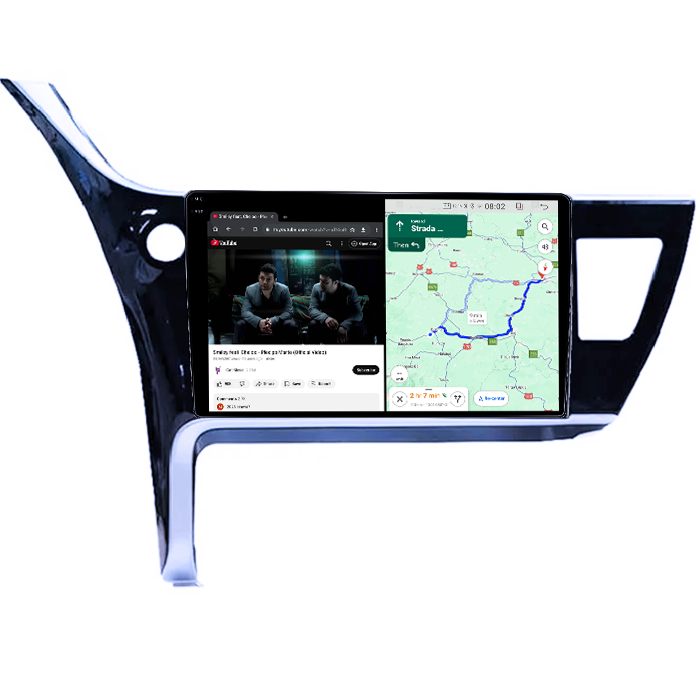 Navigatie dedicata Toyota Corolla 2017-2019, 4GB RAM 64GB ROM, Procesor Qualcomm Octacore, Android 14, Rezolutie 2K, Display QLED 9", DSP, Carplay&Android [4]