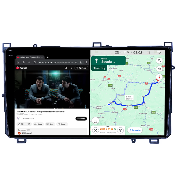 Navigatie dedicata Toyota Corolla 11 Auris E180 2017-2018, 4GB RAM 64GB ROM, Quad Core, Display 9" QLED 1K, Carplay, Android 14, Bluetooth, Magazin Play, Suport Camere AHD [6]