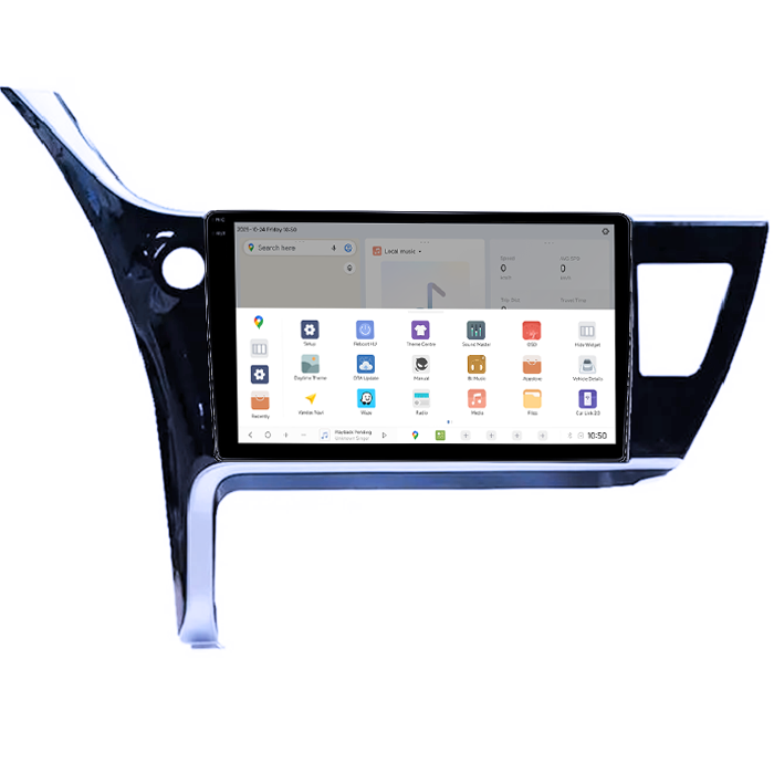 Navigatie dedicata Toyota Corolla 2017-2020, DUDU3, 4GB RAM 64GB ROM, Octacore, Platforma 8581, Android, Display QLED 9", DSP, Carplay&AndroidAuto [3]