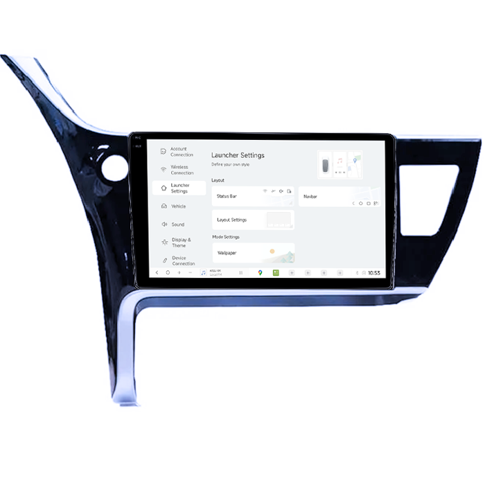 Navigatie dedicata Toyota Corolla 2017-2020, DUDU3, 4GB RAM 64GB ROM, Octacore, Platforma 8581, Android, Display QLED 9", DSP, Carplay&AndroidAuto [5]