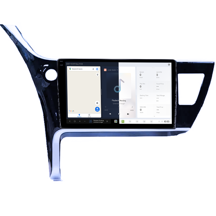 Navigatie dedicata Toyota Corolla 2017-2020, DUDU3, 4GB RAM 64GB ROM, Octacore, Platforma 8581, Android, Display QLED 9", DSP, Carplay&AndroidAuto [2]