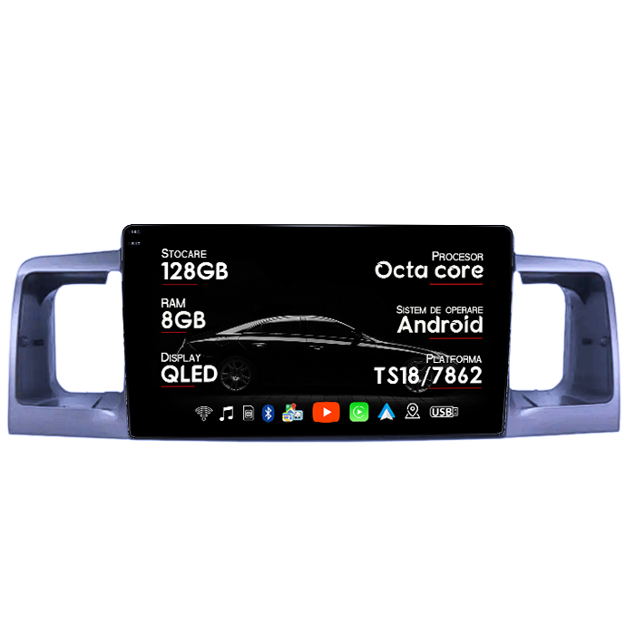 Navigatie dedicata Toyota Corolla 2000-2004, 8GB RAM 128GB ROM, Octacore, Platforma TS18, Android 14, Display QLED 9", Suporta camera 360", DSP, Carplay&Android Auto, SIM 4G, Ventilator Activ [1]