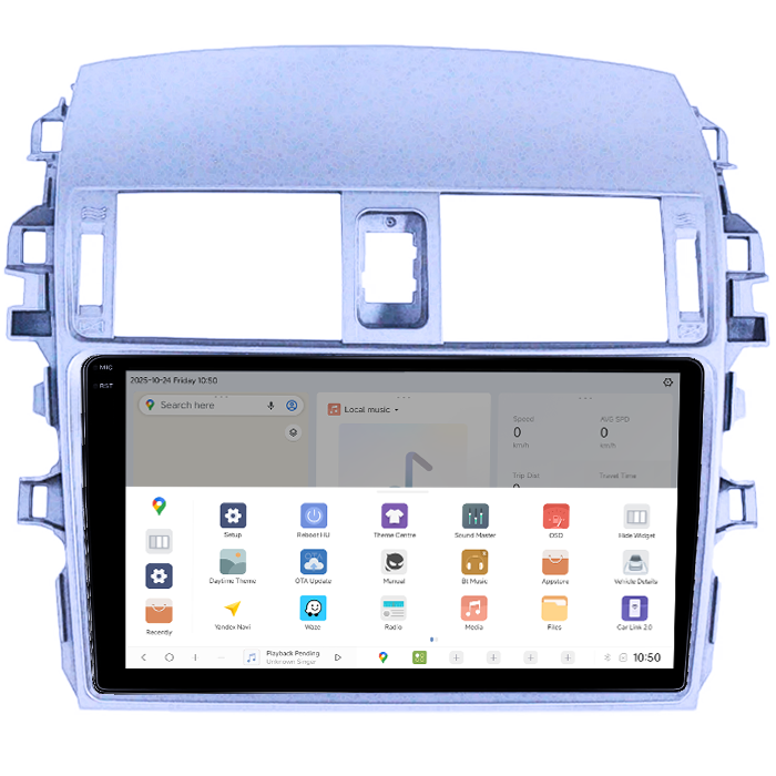 Navigatie dedicata Toyota Corolla 2006-2013, DUDU3, 4GB RAM 64GB ROM, Octacore, Platforma 8581, Android, Display QLED 9", DSP, Carplay&AndroidAuto [3]