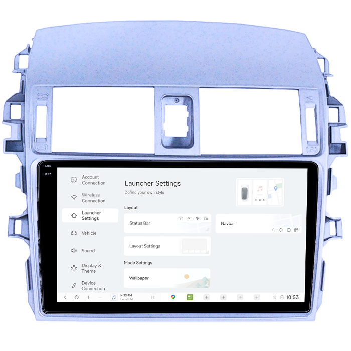 Navigatie dedicata Toyota Corolla 2006-2013, DUDU3, 4GB RAM 64GB ROM, Octacore, Platforma 8581, Android, Display QLED 9", DSP, Carplay&AndroidAuto [5]