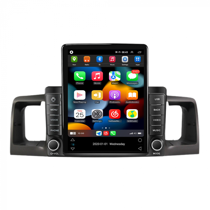 Navigatie dedicata Toyota Corolla 2000-2004,Tesla Style, ANDROID 13,Carplay&Android Auto, 10 inch , 8+128GB, Internet, Aplicatii, Waze, GPS [2]