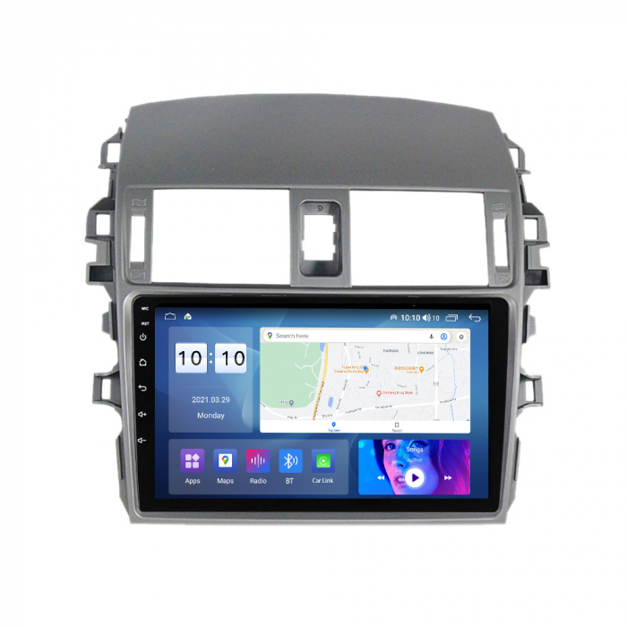 Navigatie dedicata Toyota Corolla 2006-2013, 4 GB RAM 32 ROM, Android 13, Display QLED, 9", DSP, Carplay, Android Auto, Internet, Youtube, Waze, WI-FI, USB, Bluetooth [4]