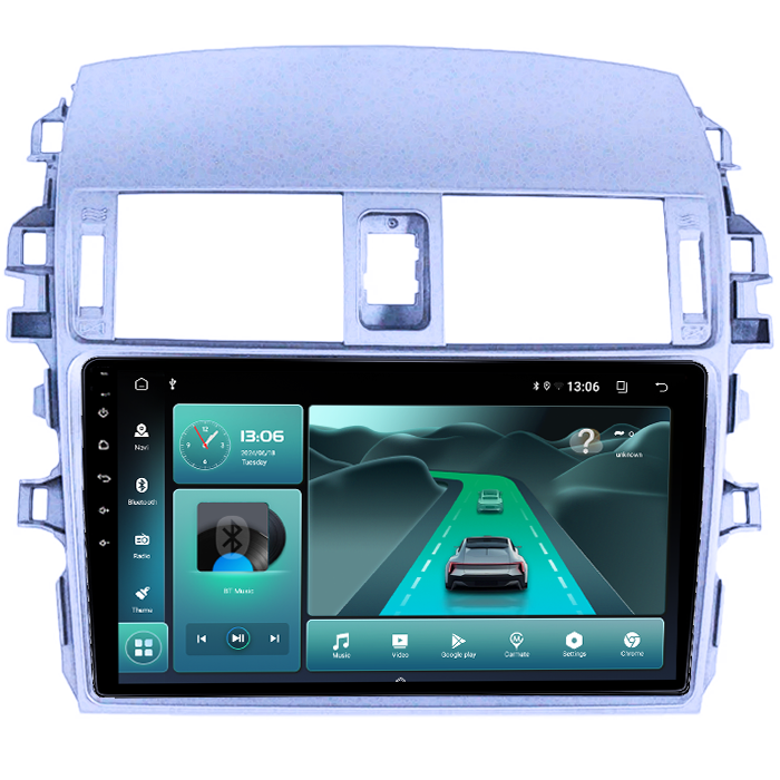 Navigatie dedicata Toyota Corolla 2006-2013, 4 GB RAM 32 ROM, Android 13, Display QLED  9", DSP, Carplay, Android Auto, Internet, Youtube, Waze, WI-FI, USB, Bluetooth [4]