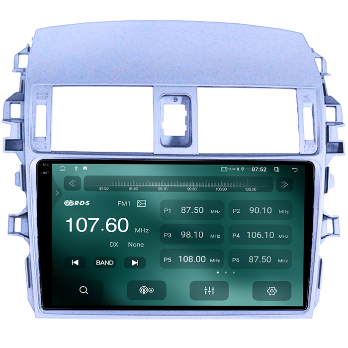 Navigatie dedicata Toyota Corolla 2006 - 2013, 8GB RAM 128GB ROM, Octacore, Platforma TS18, Android 14, Display QLED 9", Suporta camera 360", DSP, Carplay&Android Auto, SIM 4G, Ventilator Activ [6]