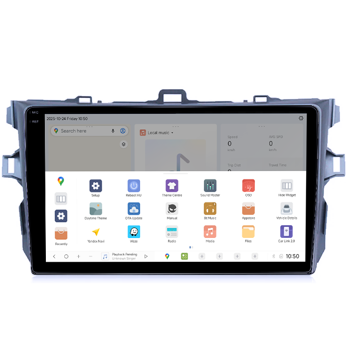 Navigatie dedicata Toyota Corolla 2007-2013, DUDU3, 4GB RAM 64GB ROM, Octacore, Platforma 8581, Android, Display QLED 9", DSP, Carplay&AndroidAuto [3]