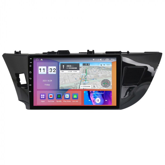 Navigatie dedicata Toyota Corolla 2012-2016, 4 GB RAM 32 ROM, Android 13, Display QLED, 10", DSP, Carplay, Android Auto, Internet, Youtube, Waze, WI-FI, USB, Bluetooth [2]