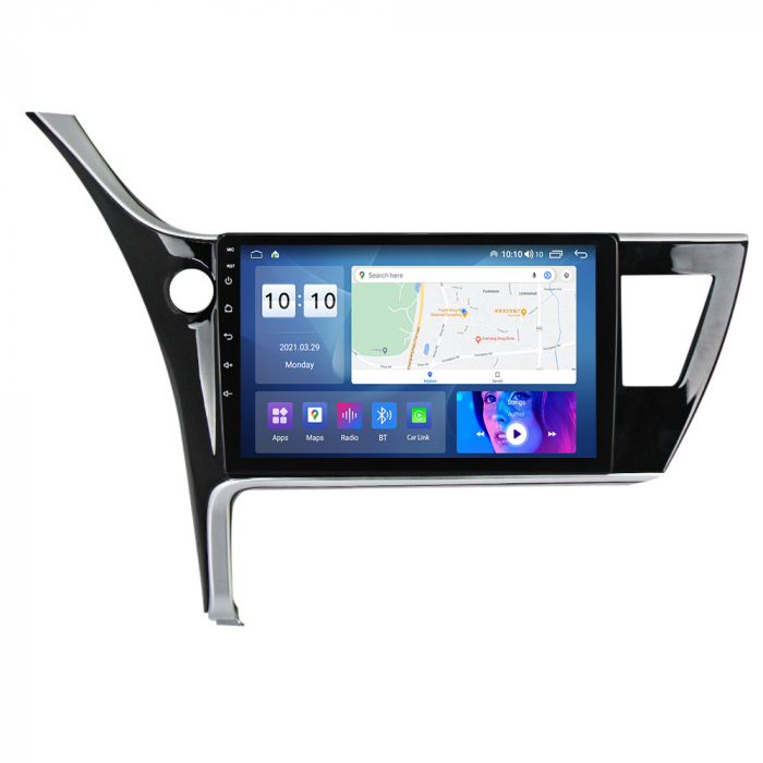 Navigatie dedicata Toyota Corolla 2017-2019, 4 GB RAM 32 ROM, Android 13, Display QLED, 10", DSP, Carplay, Android Auto, Internet, Youtube, Waze, WI-FI, USB, Bluetooth [4]