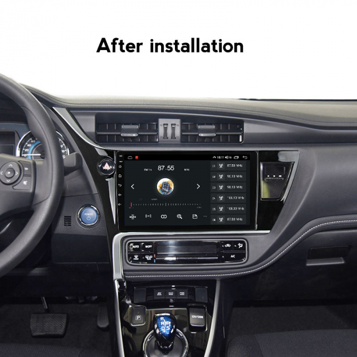 Navigatie dedicata Toyota Corolla 2017-2019, 4 GB RAM 32 ROM, Android 13, Display QLED, 10", DSP, Carplay, Android Auto, Internet, Youtube, Waze, WI-FI, USB, Bluetooth [6]
