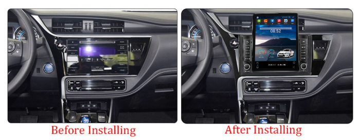 Navigatie dedicata Toyota Corolla 2017-2019,Tesla Style, ANDROID 13,Carplay&Android Auto, 10 inch , 8+128GB, Internet, Aplicatii, Waze, GPS [3]