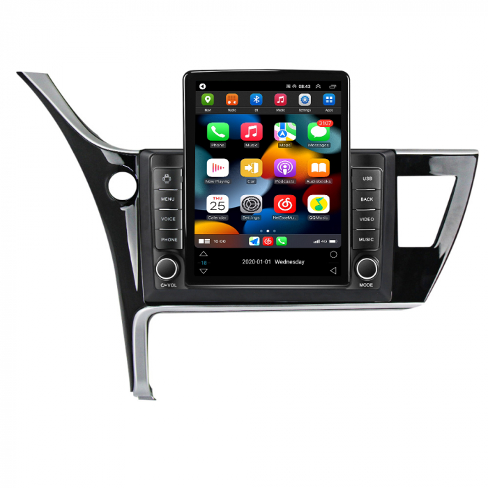 Navigatie dedicata Toyota Corolla 2017-2019,Tesla Style, ANDROID 13,Carplay&Android Auto, 10 inch , 8+128GB, Internet, Aplicatii, Waze, GPS [2]