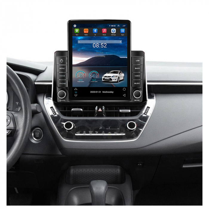 Navigatie dedicata Toyota Corolla 2018-2019,Tesla Style, ANDROID 13,Carplay&Android Auto, 10 inch , 8+128GB, Internet, Aplicatii, Waze, GPS [4]