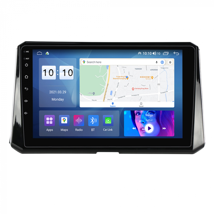 Navigatie dedicata Toyota Corolla 2018-2020, 4 GB RAM 32 ROM, Android 13, Display QLED, 10", DSP, Carplay, Android Auto, Internet, Youtube, Waze, WI-FI, USB, Bluetooth [3]