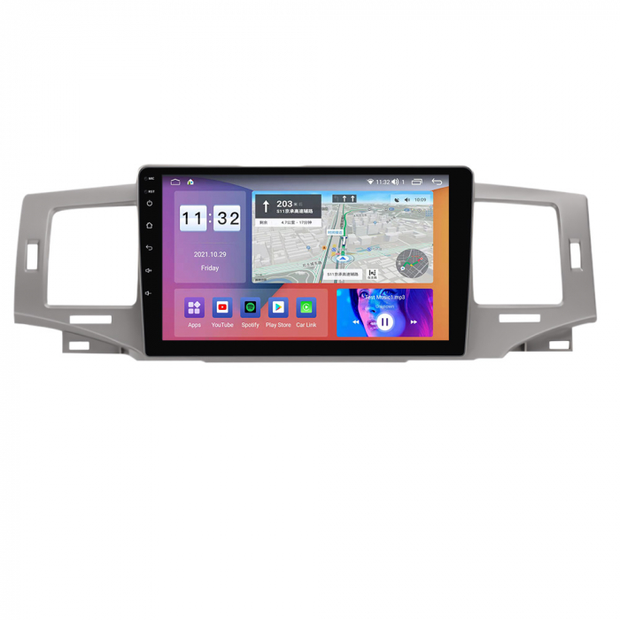 Navigatie dedicata Toyota Corolla 9 E120 2004-2006, 4 GB RAM 32 ROM, Android 13, Display QLED, 9", DSP, Carplay, Android Auto, Internet, Youtube, Waze, WI-FI, USB, Bluetooth [2]