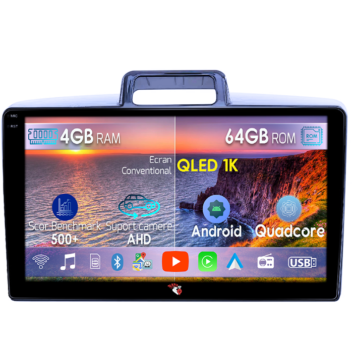 Navigatie dedicata Toyota Corolla Axio 2015-2017, 4GB RAM 64GB ROM, Octacore, Android 14, Display QLED 1K 9", Carplay&Android Auto, SIM 4G, Ventilator Activ [1]