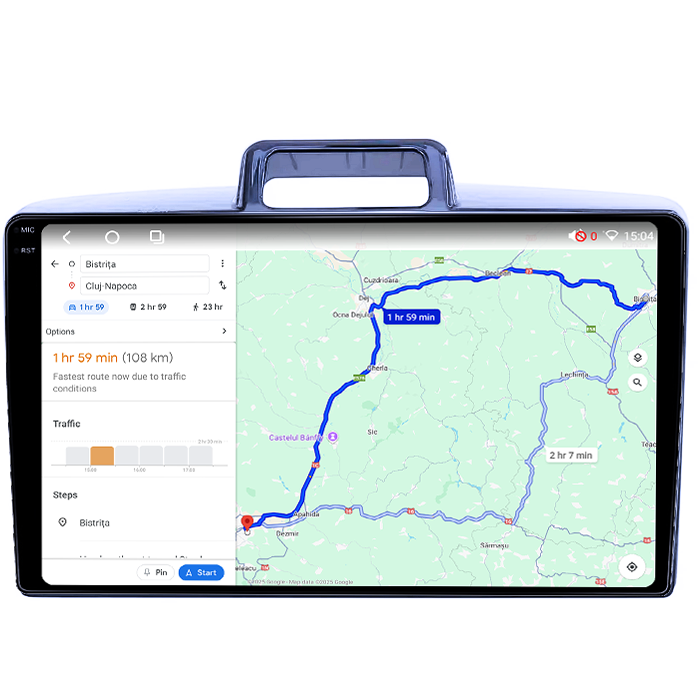 Navigatie dedicata Toyota Corolla Axio 2015-2017, 4GB RAM 64GB ROM, Procesor Qualcomm Octacore, Android 14, Rezolutie 2K, Display QLED 9", DSP, Carplay&Android Auto, SIM 4G [6]