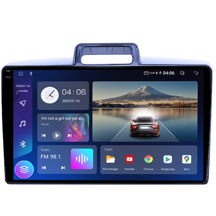 Navigatie dedicata Toyota Corolla Axio 2015-2017, 4GB RAM 64GB ROM, Quad Core, Display 9" QLED 1K, Carplay, Android 14, Bluetooth, Magazin Play, Suport Camere AHD [2]