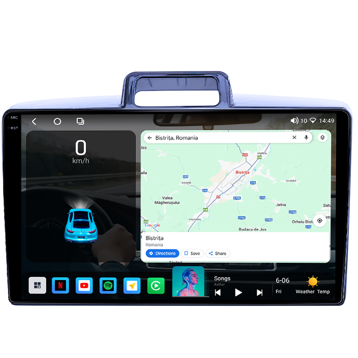 Navigatie dedicata Toyota Corolla Axio 2015-2017, 8GB RAM 128GB ROM, Octacore, Platforma TS18, Android 14, Display QLED 9", Suporta camera 360", DSP, Carplay&Android Auto, SIM 4G, Ventilator Activ [2]
