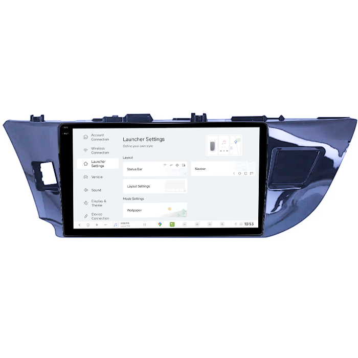 Navigatie dedicata Toyota Corolla 2013-2018, DUDU3, 4GB RAM 64GB ROM, Octacore, Platforma 8581, Android, Display QLED 9", DSP, Carplay&AndroidAuto [5]