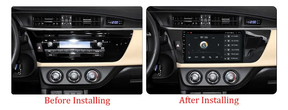 Navigatie dedicata Toyota Corolla 2013-2018, DUDU3, 4GB RAM 64GB ROM, Octacore, Platforma 8581, Android, Display QLED 9", DSP, Carplay&AndroidAuto [6]