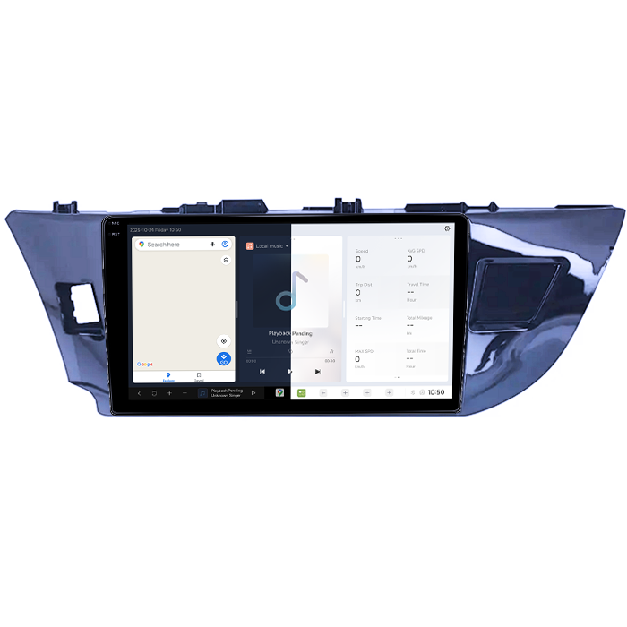 Navigatie dedicata Toyota Corolla 2013-2018, DUDU3, 4GB RAM 64GB ROM, Octacore, Platforma 8581, Android, Display QLED 9", DSP, Carplay&AndroidAuto [2]