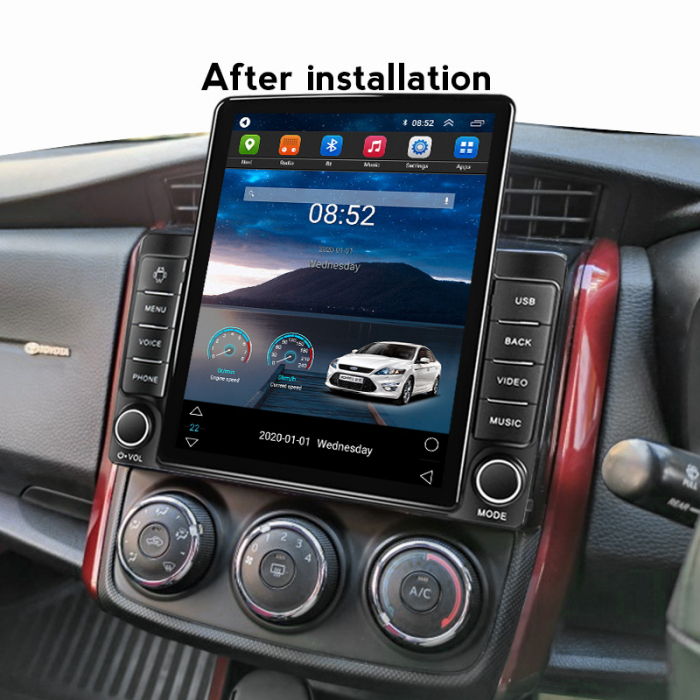 Navigatie dedicata Toyota Corolla Axio 2015-2017,Tesla Style, ANDROID 13,Carplay&Android Auto, 10 inch , 8+128GB, Internet, Aplicatii, Waze, GPS [4]