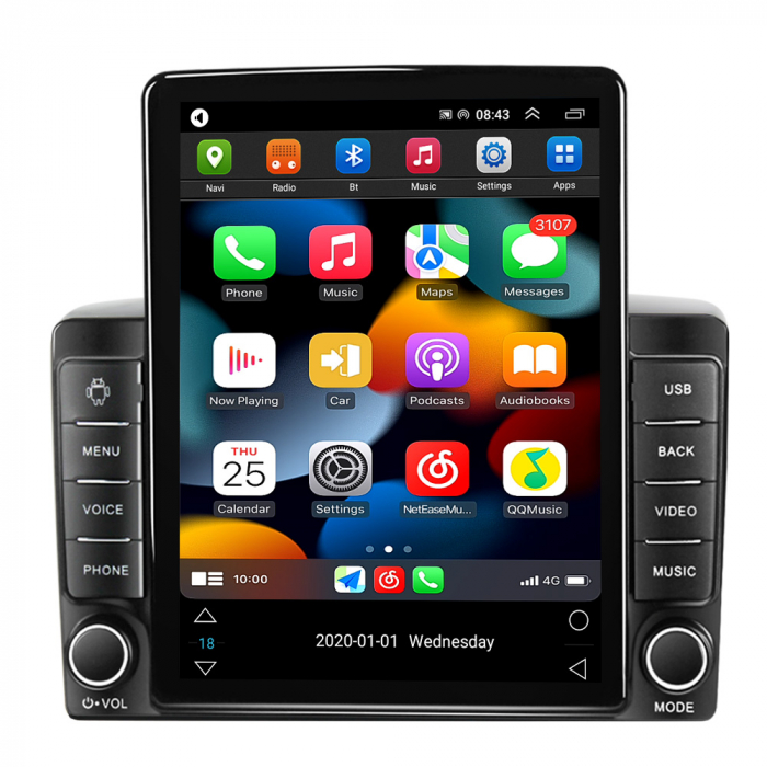 Navigatie dedicata Toyota Corolla Axio 2015-2017,Tesla Style, ANDROID 13,Carplay&Android Auto, 10 inch , 8+128GB, Internet, Aplicatii, Waze, GPS [2]