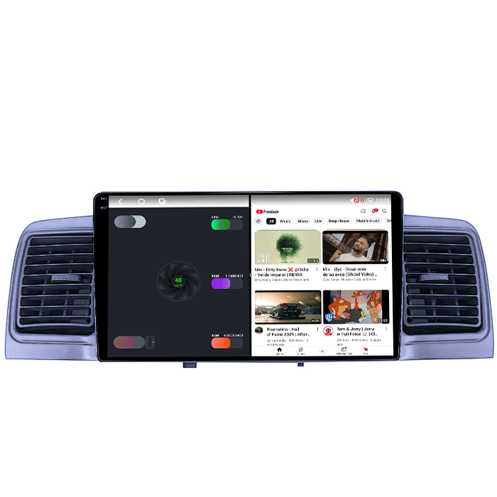 Navigatie dedicata Toyota Corolla EX 2007-2012, 4GB RAM 64GB ROM, Octacore, Android 14, Display QLED 1K 9", Carplay&Android Auto, SIM 4G, Ventilator Activ [3]