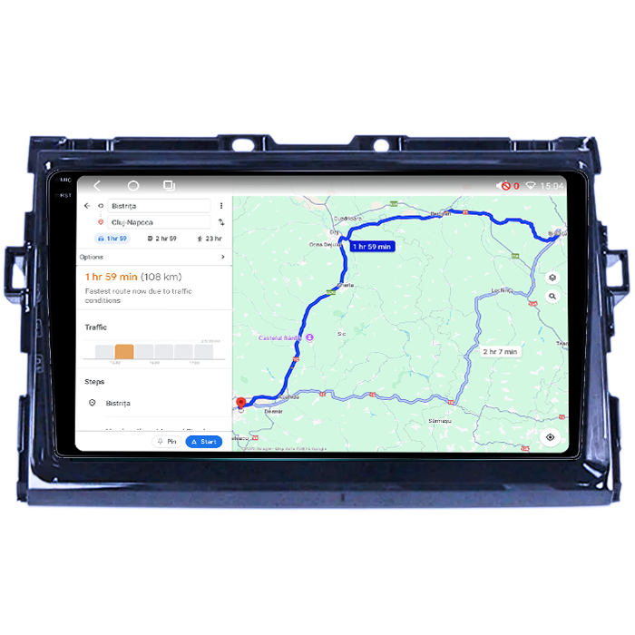 Navigatie dedicata Toyota Estima 2006-2012, 4GB RAM 32GB ROM, Octacore, Android 14, Display QLED 1K 9", DSP, Carplay&Android Auto, SIM 4G, Bluetooth, Ventilator Activ [6]