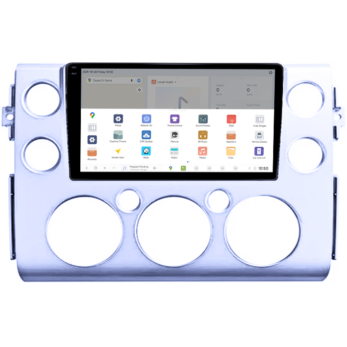 Navigatie dedicata Toyota FJ Cruiser J15 2006-2020, DUDU3, 4GB RAM 64GB ROM, Octacore, Platforma 8581, Android, Display QLED 9", DSP, Carplay&AndroidAuto [3]