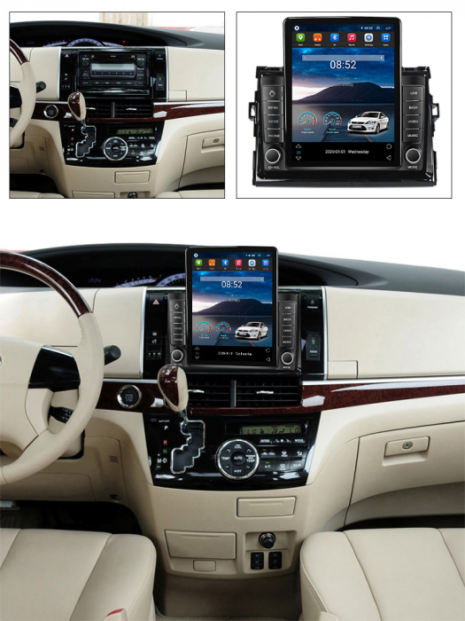 Navigatie dedicata Toyota Estima 2006-2012 ,Tesla Style, ANDROID 13,Carplay&Android Auto, 10 inch , 8+128GB, Internet, Aplicatii, Waze, GPS [4]
