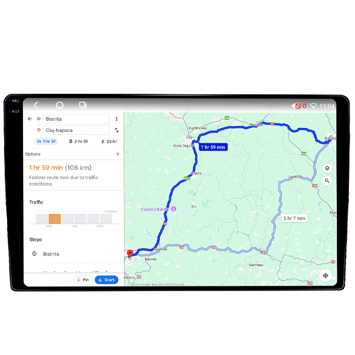 Navigatie dedicata Toyota Etios, 8GB RAM 128GB ROM, Octacore, Platforma TS18, Android 14, Display QLED 9", Suporta camera 360", DSP, Carplay&Android Auto, SIM 4G, Ventilator Activ [4]
