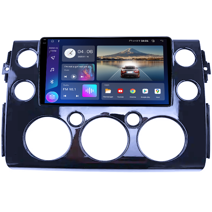 Navigatie dedicata Toyota FJ 2013-2017 Black, 4GB RAM 64GB ROM, Quad Core, Display 9" QLED 1K, Carplay, Android 14, Bluetooth, Magazin Play, Suport Camere AHD [2]