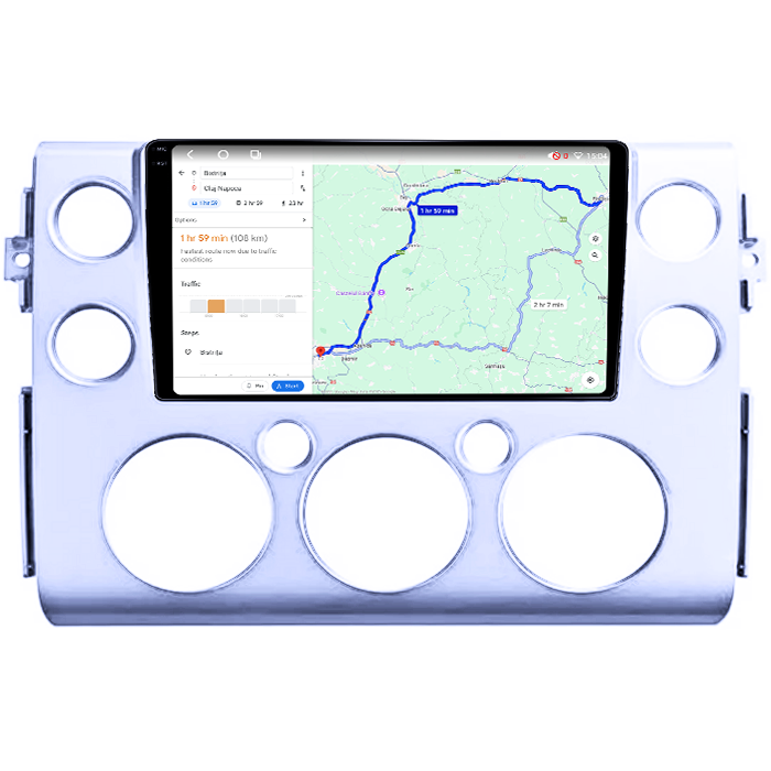 Navigatie dedicata Toyota FJ Cruiser J15 2006-2020, 4GB RAM 64GB ROM, Octacore, Android 14, Display QLED 1K 9", Carplay&Android Auto, SIM 4G, Ventilator Activ [4]