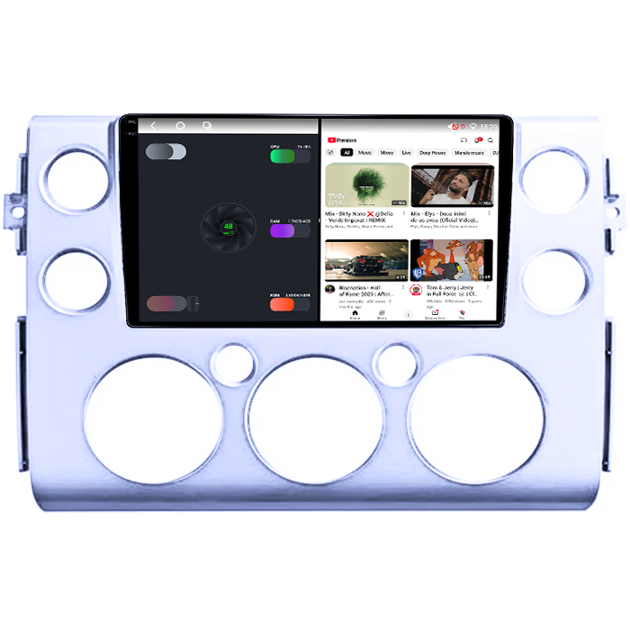Navigatie dedicata Toyota FJ Cruiser J15 2006-2020, 4GB RAM 64GB ROM, Octacore, Android 14, Display QLED 1K 9", Carplay&Android Auto, SIM 4G, Ventilator Activ [3]