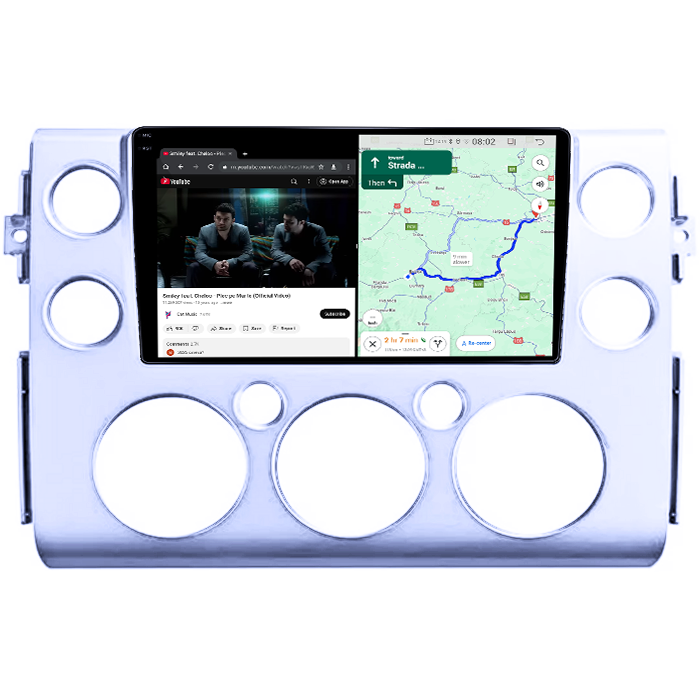 Navigatie dedicata Toyota FJ Cruiser J15 2006-2020, 4GB RAM 64GB ROM, Quad Core, Display 9" QLED 1K, Carplay, Android 14, Bluetooth, Magazin Play, Suport Camere AHD [4]