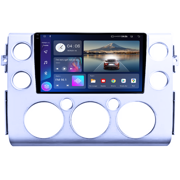 Navigatie dedicata Toyota FJ Cruiser J15 2006-2020, 4GB RAM 64GB ROM, Quad Core, Display 9" QLED 1K, Carplay, Android 14, Bluetooth, Magazin Play, Suport Camere AHD [2]