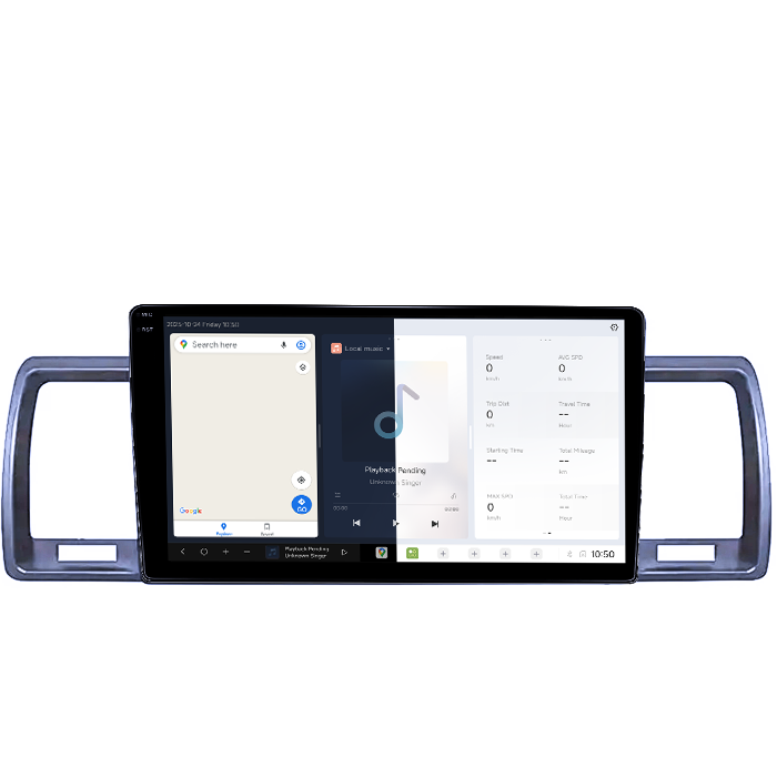 Navigatie dedicata Toyota Hiace 2004-2019, DUDU3, 4GB RAM 64GB ROM, Octacore, Platforma 8581, Android, Display QLED 9", DSP, Carplay&AndroidAuto [2]