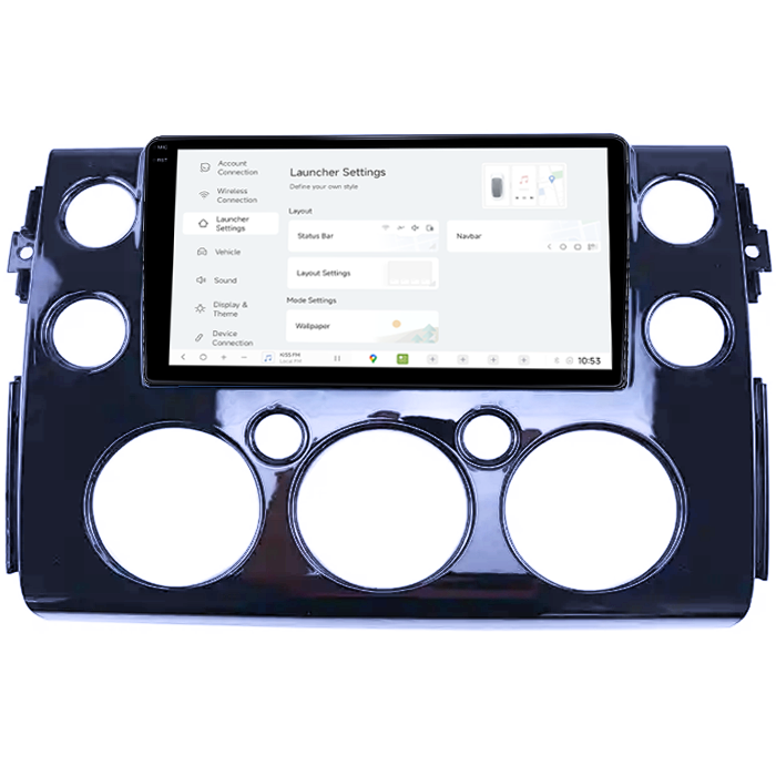 Navigatie dedicata Toyota FJ Cruiser J15 2006-2020 Black, DUDU3, 4GB RAM 64GB ROM, Octacore, Platforma 8581, Android, Display QLED 9", DSP, Carplay&AndroidAuto [5]