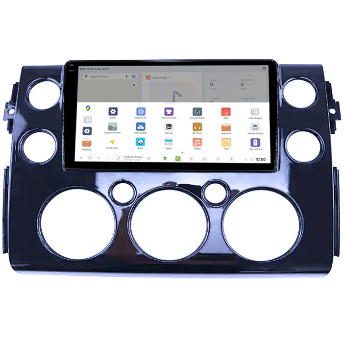 Navigatie dedicata Toyota FJ Cruiser J15 2006-2020 Black, DUDU3, 4GB RAM 64GB ROM, Octacore, Platforma 8581, Android, Display QLED 9", DSP, Carplay&AndroidAuto [3]