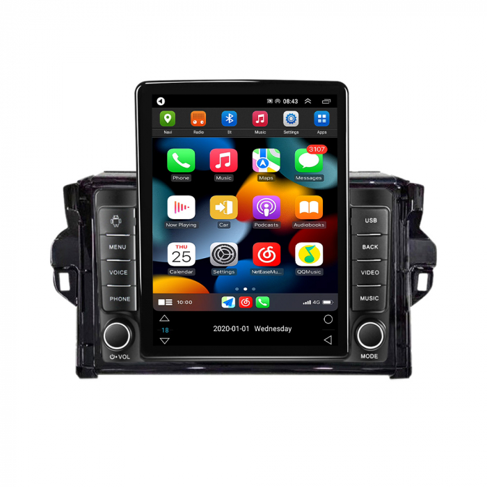 Navigatie dedicata Toyota Fortuner 2015-2020,Tesla Style, ANDROID 13,Carplay&Android Auto, 10 inch , 8+128GB, Internet, Aplicatii, Waze, GPS [2]