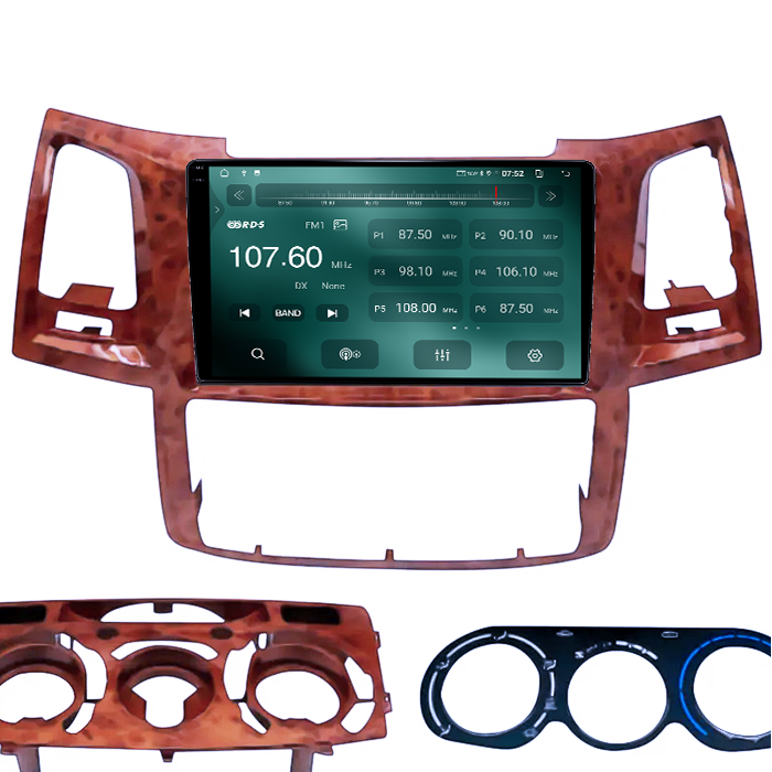 Navigatie dedicata Toyota Fortuner Hilux 2004-2014, 4GB RAM 64GB ROM, Quad Core, Display 9" QLED 1K, Carplay, Android 14, Bluetooth, Magazin Play, Suport Camere AHD [3]