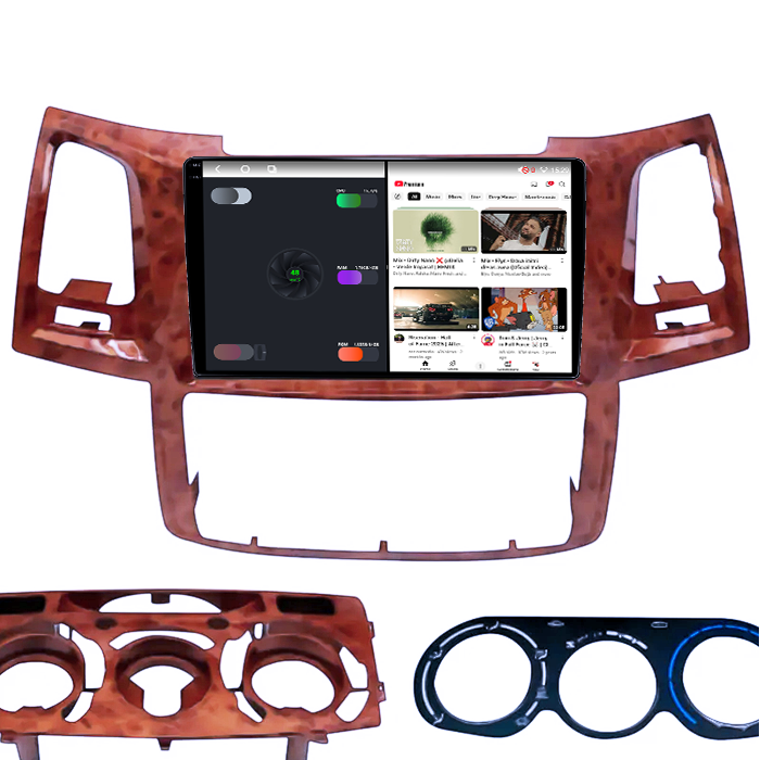 Navigatie dedicata Toyota Fortuner Hilux 2004-2014, 8GB RAM 128GB ROM, Octacore, Platforma TS18, Android 14, Display QLED 9", Suporta camera 360", DSP, Carplay&Android Auto, SIM 4G, Ventilator Acti [3]