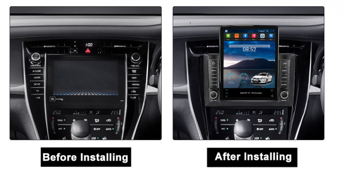 Navigatie dedicata Toyota Harrier 2013-2020,Tesla Style, ANDROID 13,Carplay&Android Auto, 10 inch , 8+128GB, Internet, Aplicatii, Waze, GPS [3]
