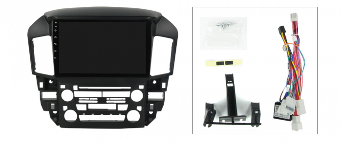 Navigatie dedicata Toyota Harrier/ Lexus RX 300 1998-2005, 4 GB RAM 32 ROM, Android 13, Display QLED, 9", DSP, Carplay, Android Auto, Internet, Youtube, Waze, WI-FI, USB, Bluetooth [6]