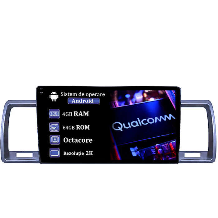 Navigatie dedicata Toyota Hiace 2004-2019, 4GB RAM 64GB ROM, Procesor Qualcomm Octacore, Android 14, Rezolutie 2K, Display QLED 9", DSP, Carplay&Android Auto, SIM 4G [1]