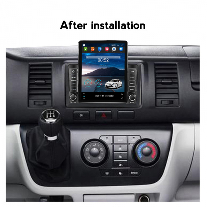 Navigatie dedicata Toyota Hiace 2013-2018,Tesla Style, ANDROID 13,Carplay&Android Auto, 10 inch , 8+128GB, Internet, Aplicatii, Waze, GPS [4]